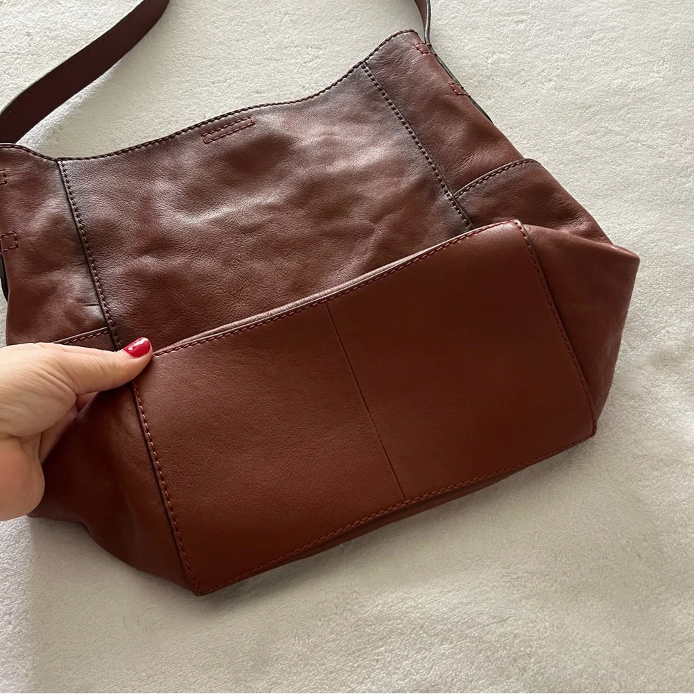 FRYE Leather Side Pocket Boho Purse